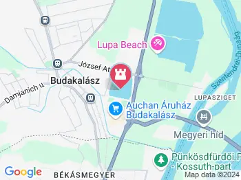 Omszki-tó Budakalász a térképen