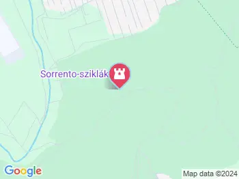 Sorrento sziklák Budakeszi a térképen