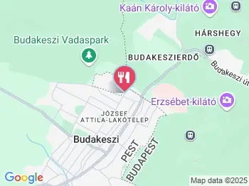 Tanne Étterem Budakeszi a térképen