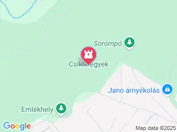 Csíki-hegyek Budaörs a térképen