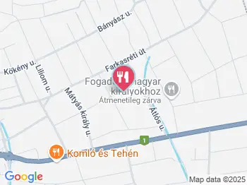 Fenyő Vendéglő Budaörs a térképen