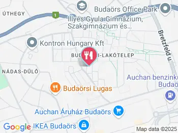 Kantin Falatozó Budaörs a térképen