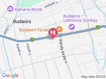 Komló és Tehén Budaörs a térképen