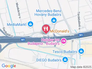 McDonald's - Garibaldi utca Budaörs a térképen