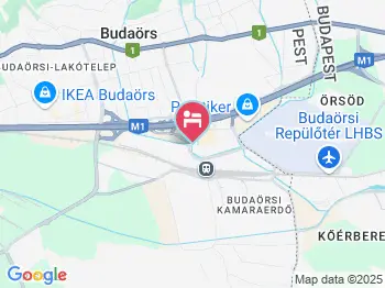 Musztáng Panzió Budaörs a térképen