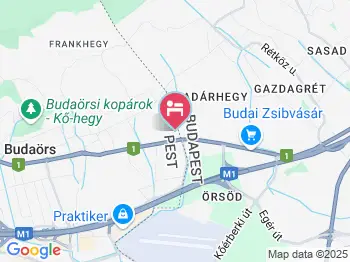 Olympos Panzió Budaörs a térképen