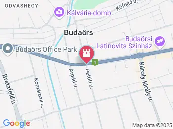 Petőfi Sándor emlékhely Budaörs a térképen