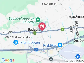 Budakert Vendéglő Budaörs a térképen