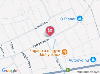 Rozsé Apartman Budaörs a térképen