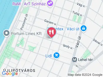 101 Tigris Noodle House Budapest a térképen