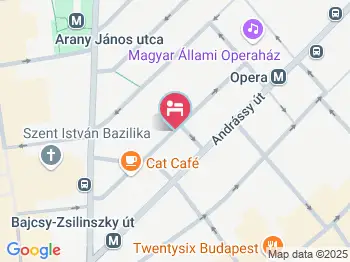 12 Revay Hotel Budapest a térképen