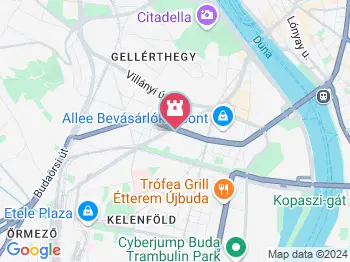19-es városnéző villamos Budapest a térképen