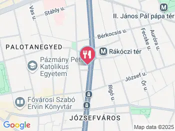 4es6os Rákóczi Budapest a térképen