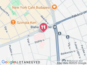 A Grillcsirkés Budapest a térképen