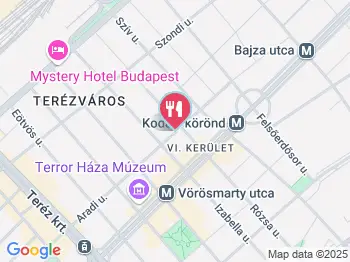 a40 Desszertszalon Budapest a térképen