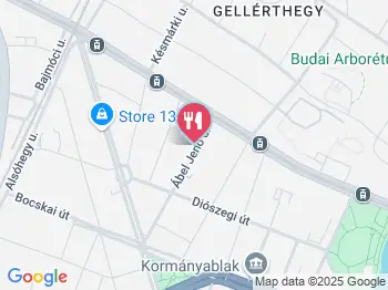 Ábel Panzió Étterme Budapest a térképen