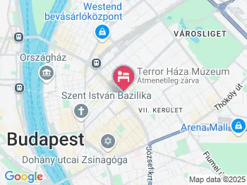 Adagio Hostel Budapest a térképen