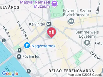 Adna Cafe Budapest a térképen