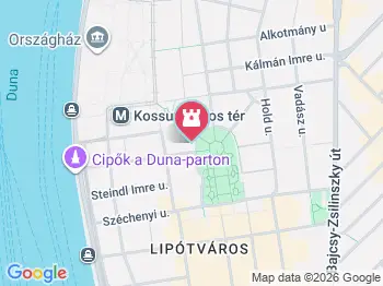 Adria palota Budapest a térképen