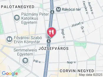 Adrián Pékség - József körút Budapest a térképen