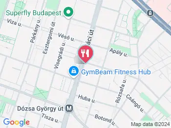 Advance Kantin Budapest a térképen