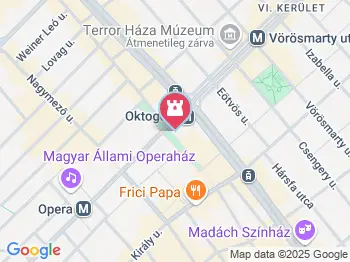 Ady Endre szobra Budapest a térképen