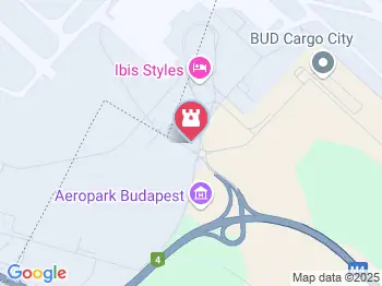 Aeropark Budapest a térképen
