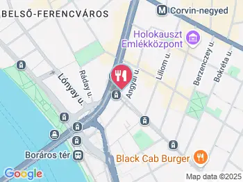 Afandina Török Étterem Budapest a térképen