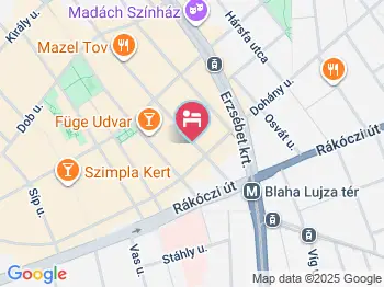 Akácfa Holiday Apartmanház Budapest a térképen