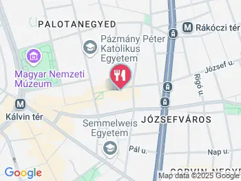 Al Dente Budapest a térképen