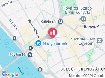 Albert Bár Budapest a térképen