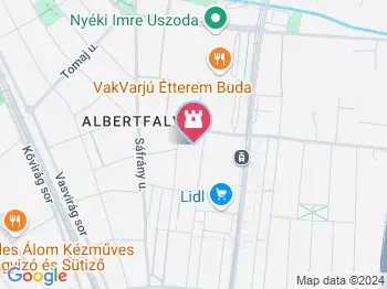 Albertfalvi Szent Mihály templom Budapest a térképen