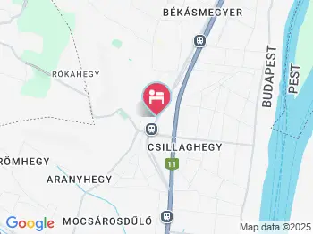Alfréd Panzió Budapest a térképen