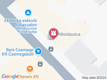 Alkotás utca élményfestés Budapest a térképen
