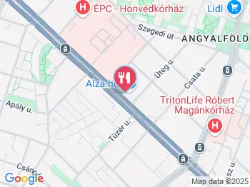 AlzaCafé Budapest a térképen