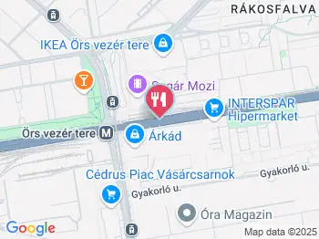 Amber's Bakery & Cafe - Árkád Budapest a térképen