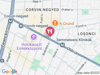 Ambrózia Rétes Bár Budapest a térképen