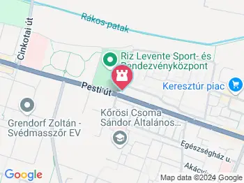 Anamorfózis oszlop Budapest a térképen