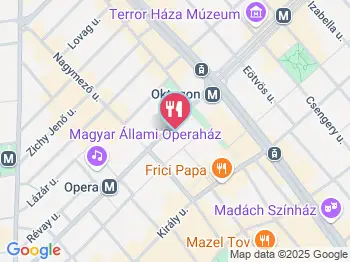 Andrássy Food & Wine Budapest a térképen