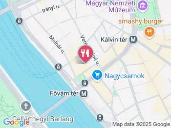 Andreas Bistro Budapest a térképen