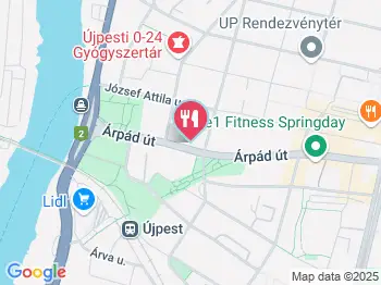 Angel Pizza Budapest a térképen