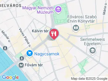 Angelo Party Cafe Budapest a térképen