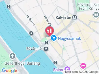 Anna Café - Fővám tér Budapest a térképen