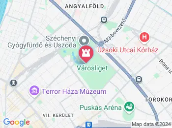 Anonymus szobra Budapest a térképen