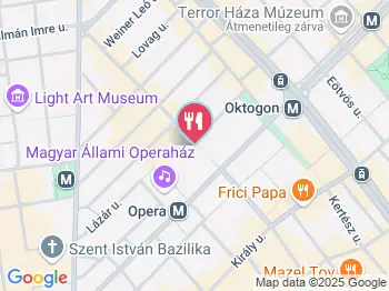 Antoinette Cafe Budapest a térképen