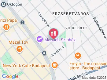 Anzo Menza Budapest a térképen