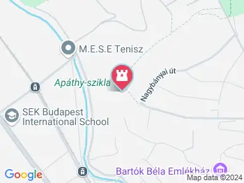 Apáthy-szikla Budapest a térképen