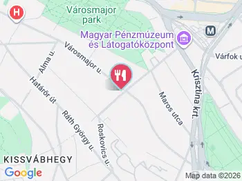 Apikám s'Pizzatura Budapest a térképen