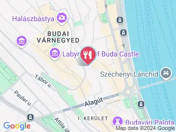 Aranybástya Étterem Budapest a térképen