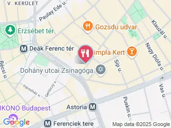 Aranypince Étterem & Pálinkaház Budapest a térképen